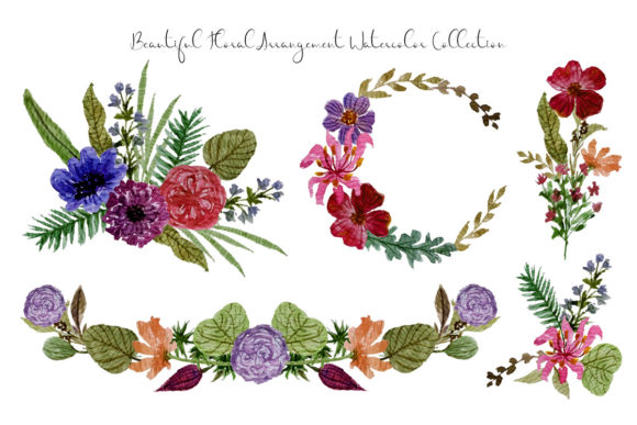 Flower Arrangement Watercolor Collection: Illustrations Review
