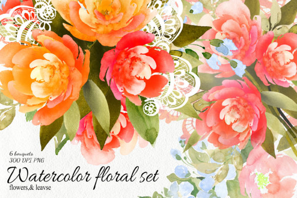 Watercolor Peonies: Spring Illustrations for Blogs