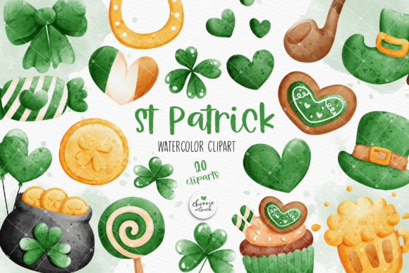 Watercolor St Patricks Day Clipart